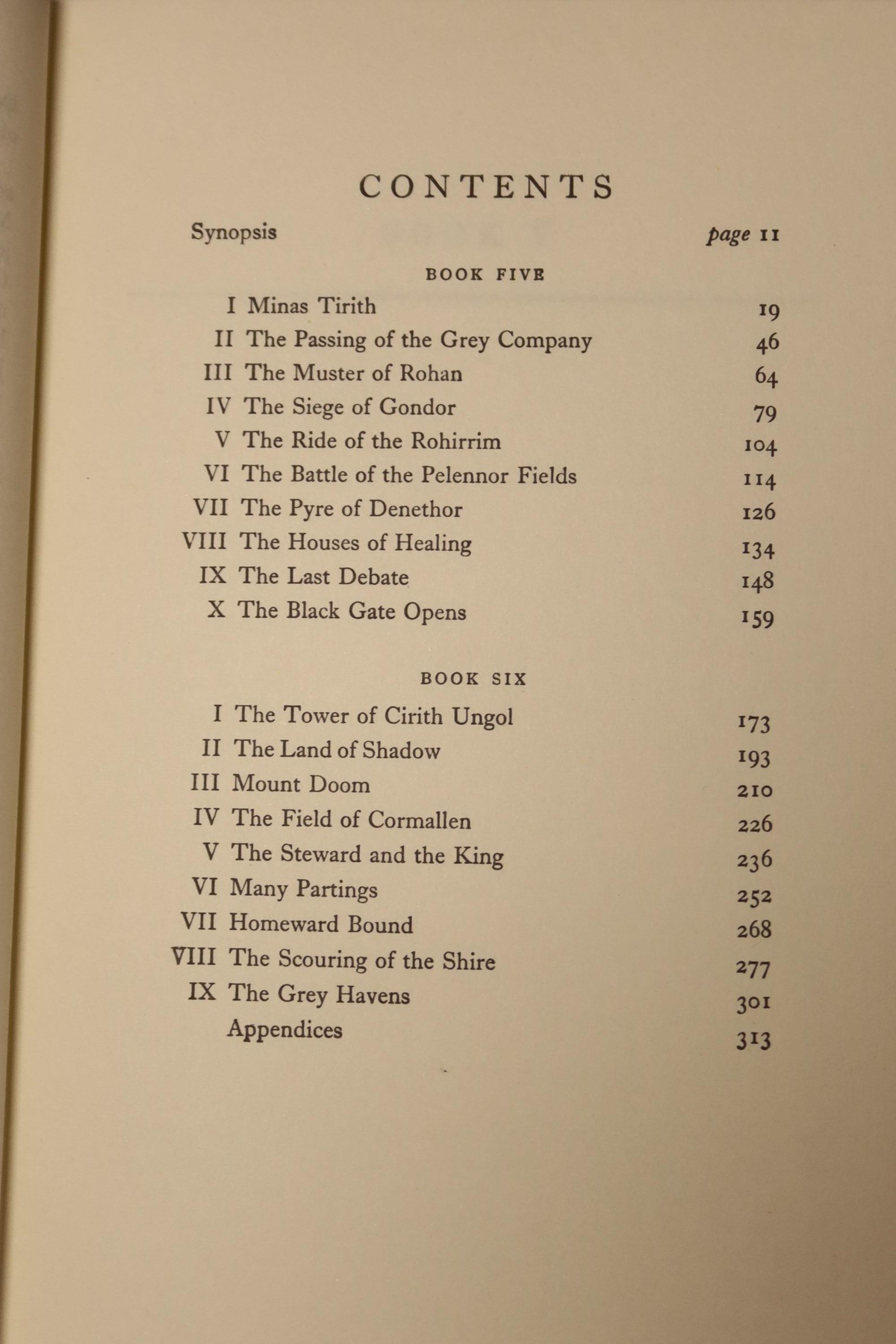 Tolkein, J.R.R. - The Fellowship of the Ring, The Two Towers, The Return of the King 1963, tenth and thirteenth impressions, deluxe edition in slip case